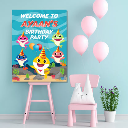 Baby Shark Theme Personalized Welcome Board My Store
