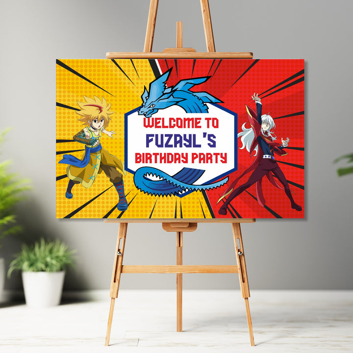 Beyblade Theme Personalized Welcome Board My Store
