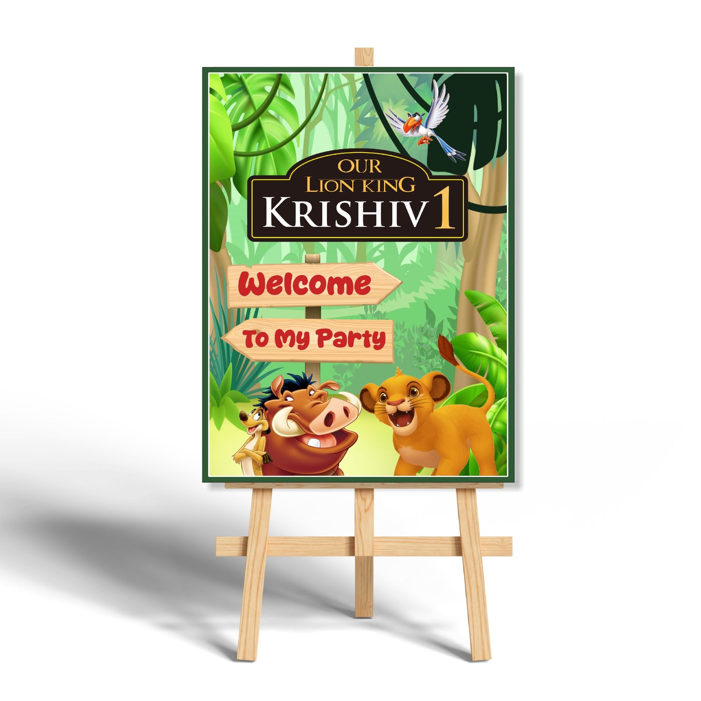 Lion King Theme Welcome Board