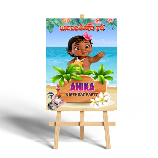 Moana Theme Personalized Welcome Board