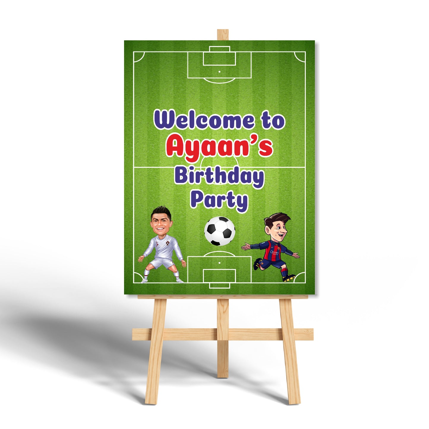 Football Theme Personalized Welcome Board