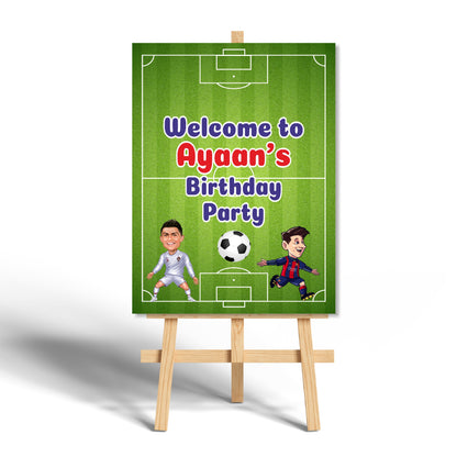 Football Theme Personalized Welcome Board My Store