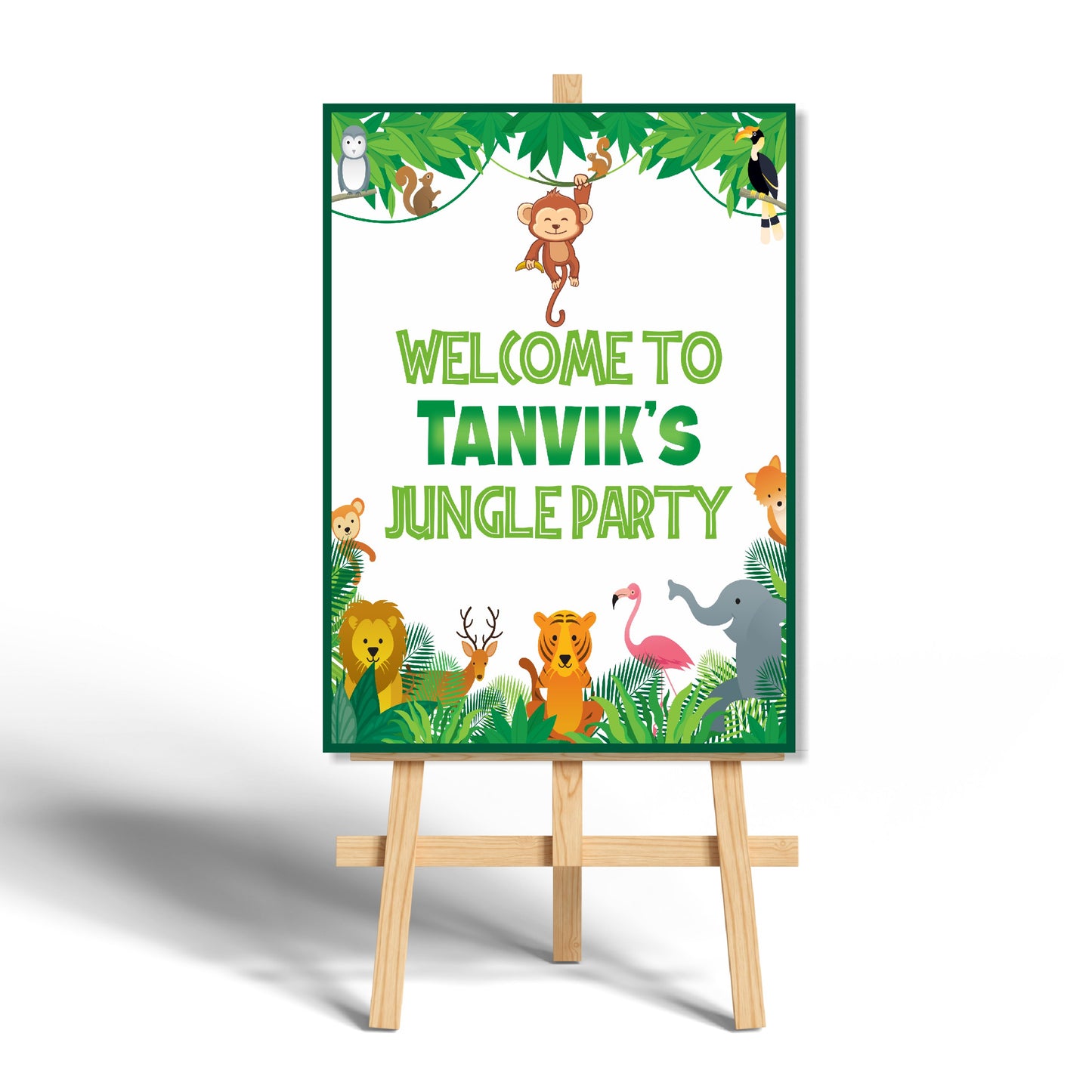Jungle Theme Welcome Board