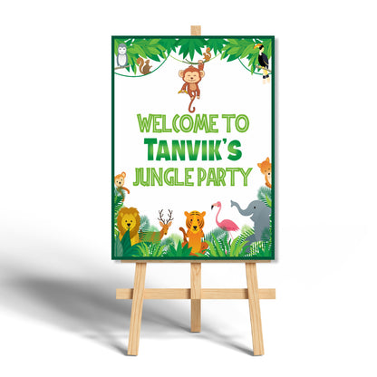 Jungle Theme Welcome Board My Store