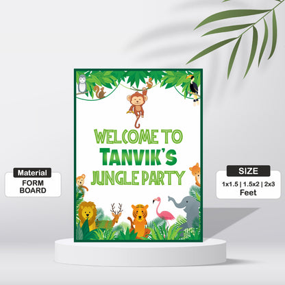 Jungle Theme Welcome Board My Store