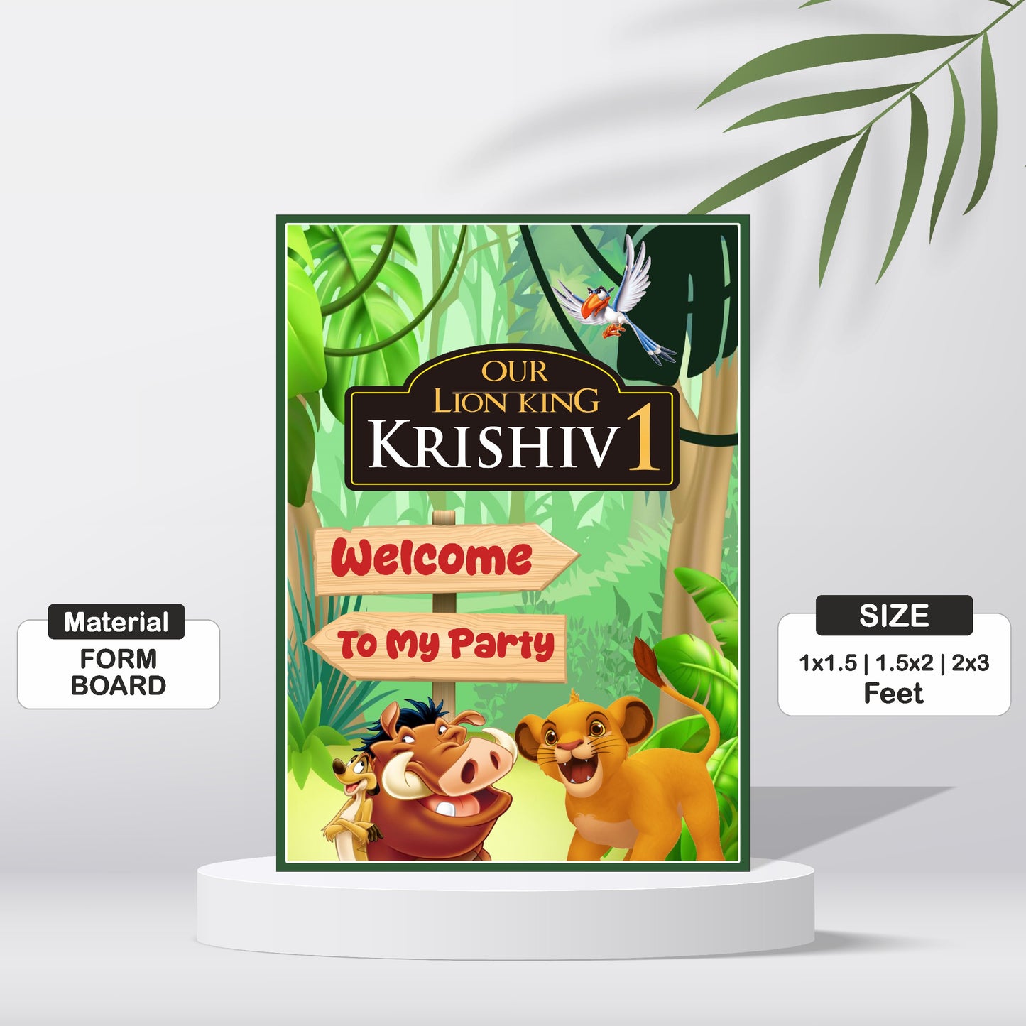 Lion King Theme Welcome Board