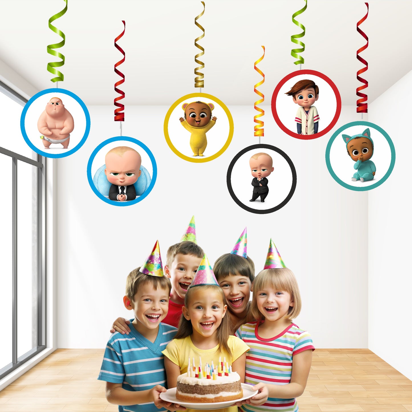 Boss Baby Theme Swirls