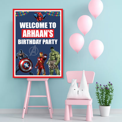 Avengers Theme Welcome Board