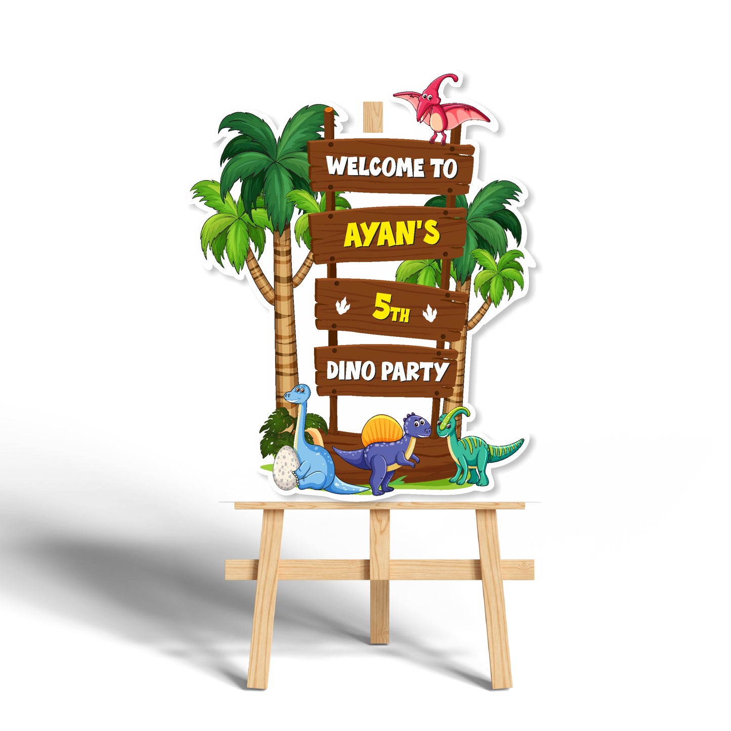 Dino Theme Welcome Board