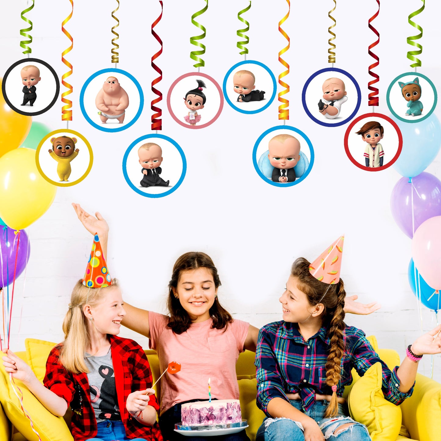 Boss Baby Theme Swirls