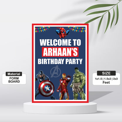 Avengers Theme Welcome Board