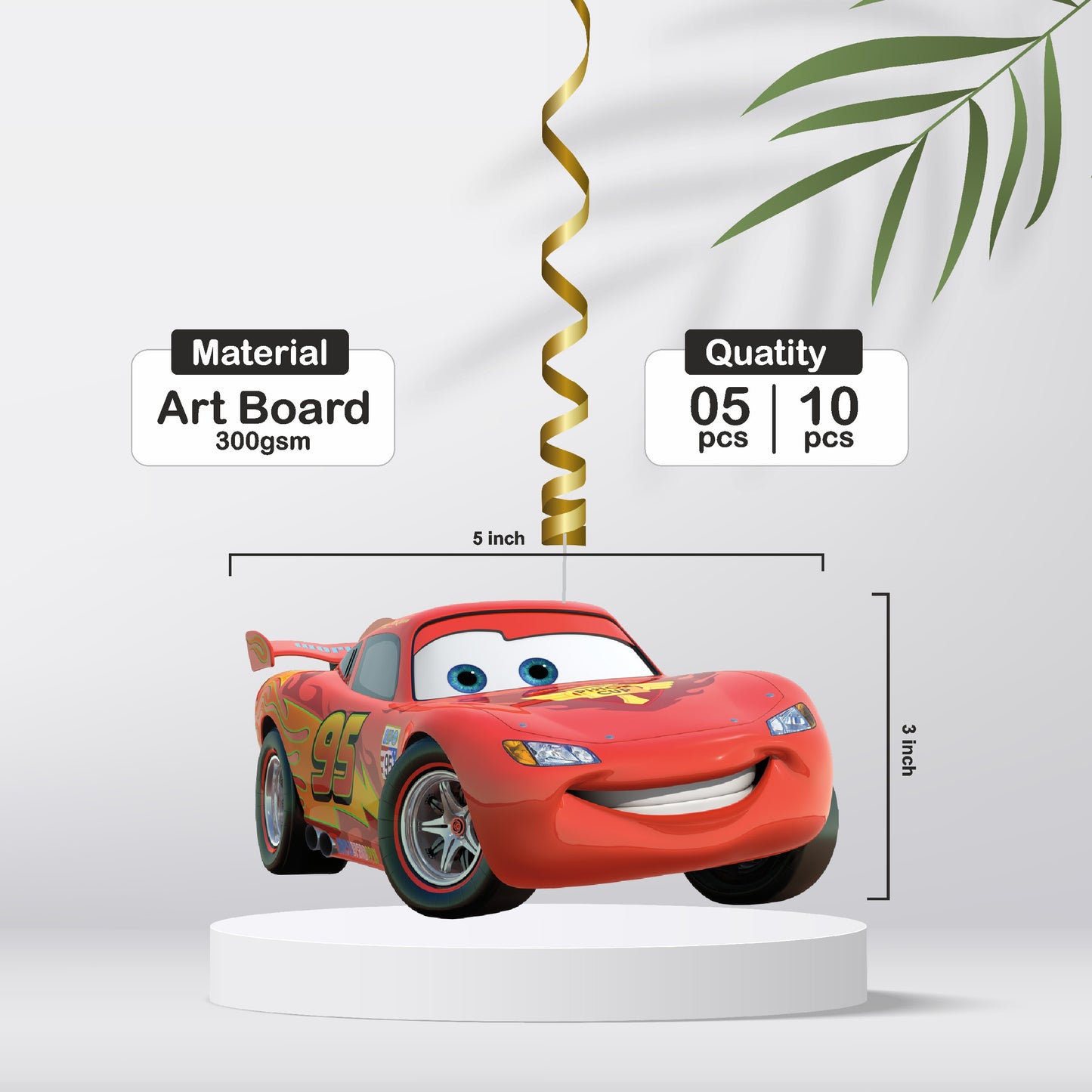 McQeen Car Theme Swirls