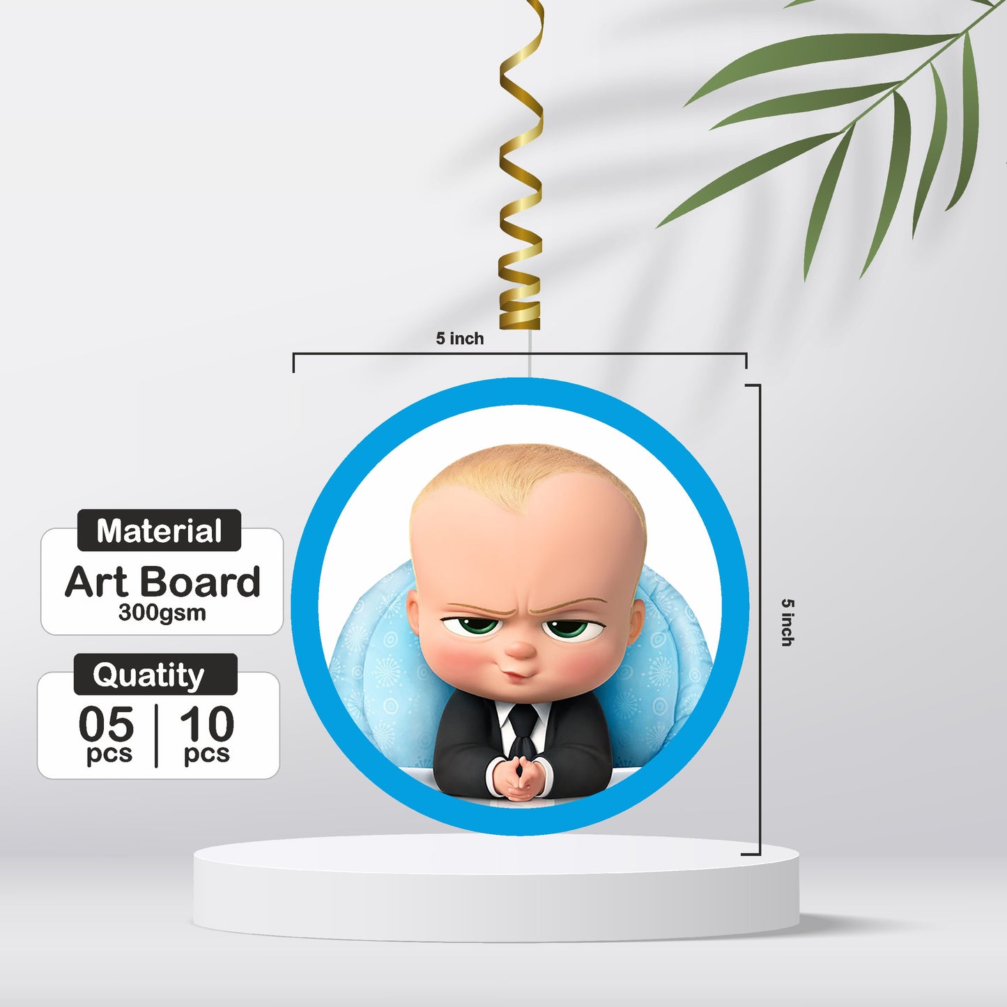 Boss Baby Theme Swirls