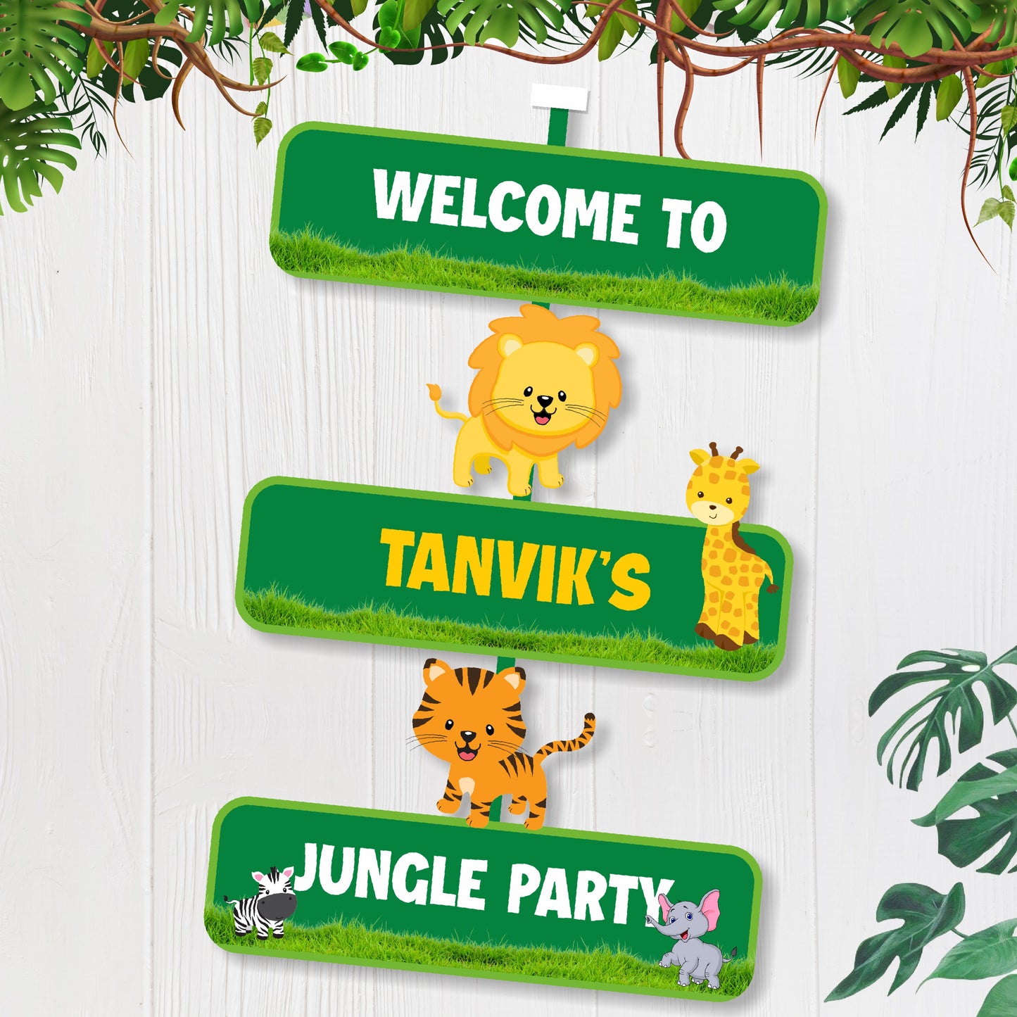 Jungle Theme Door Poster