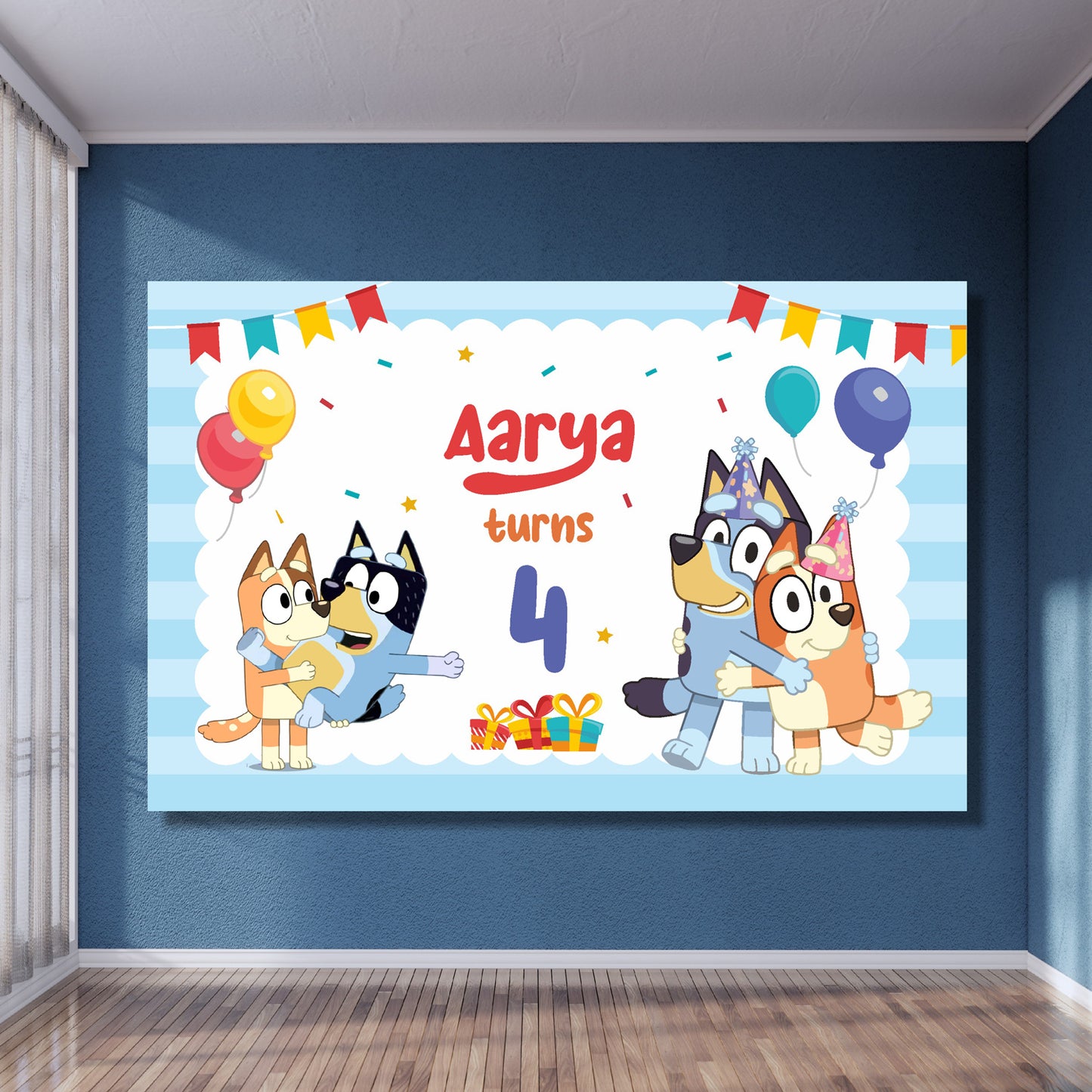 Bluey The Movie birthday backdrop for kids party decoration – Blu Party India