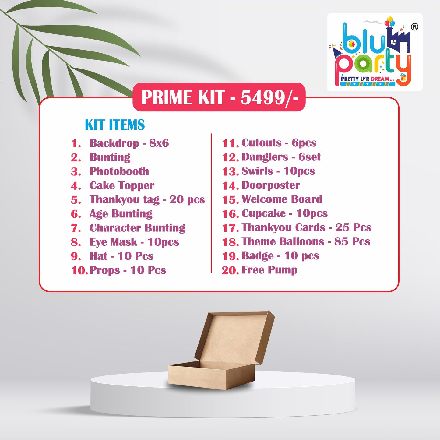Football birthday theme personalized Prime combo kit product list for kids