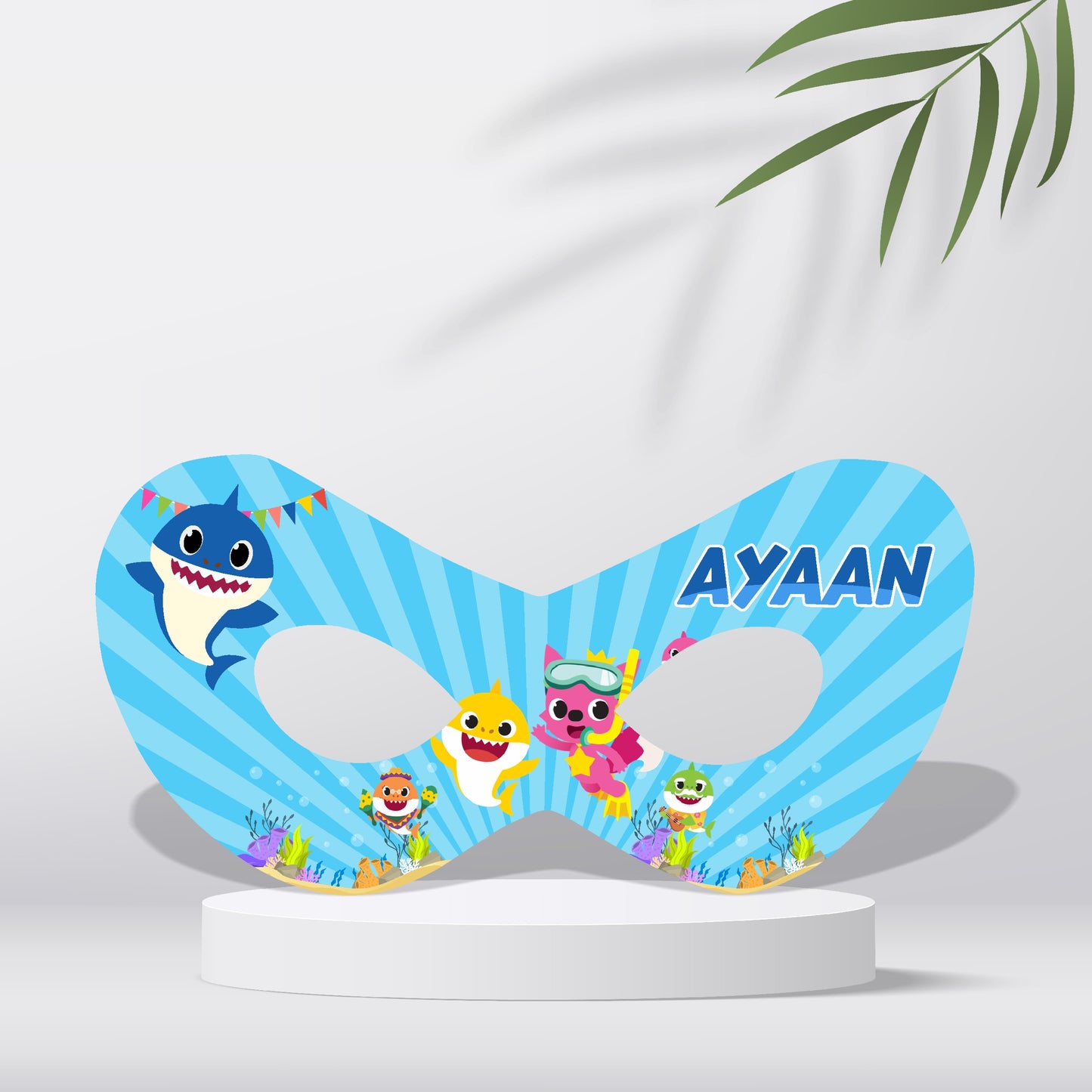 Baby Shark Theme Customized Eye Mask