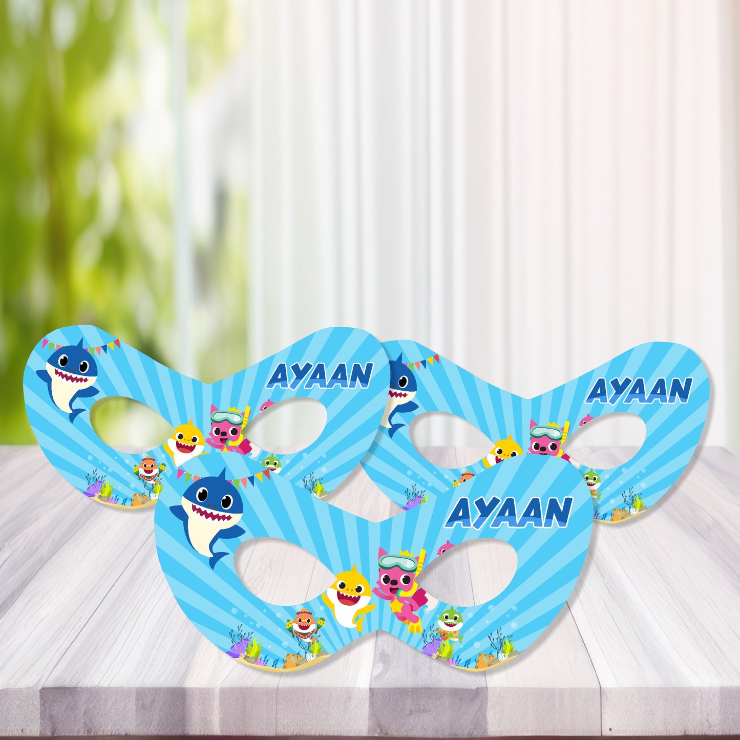 Baby Shark Theme Customized Eye Mask