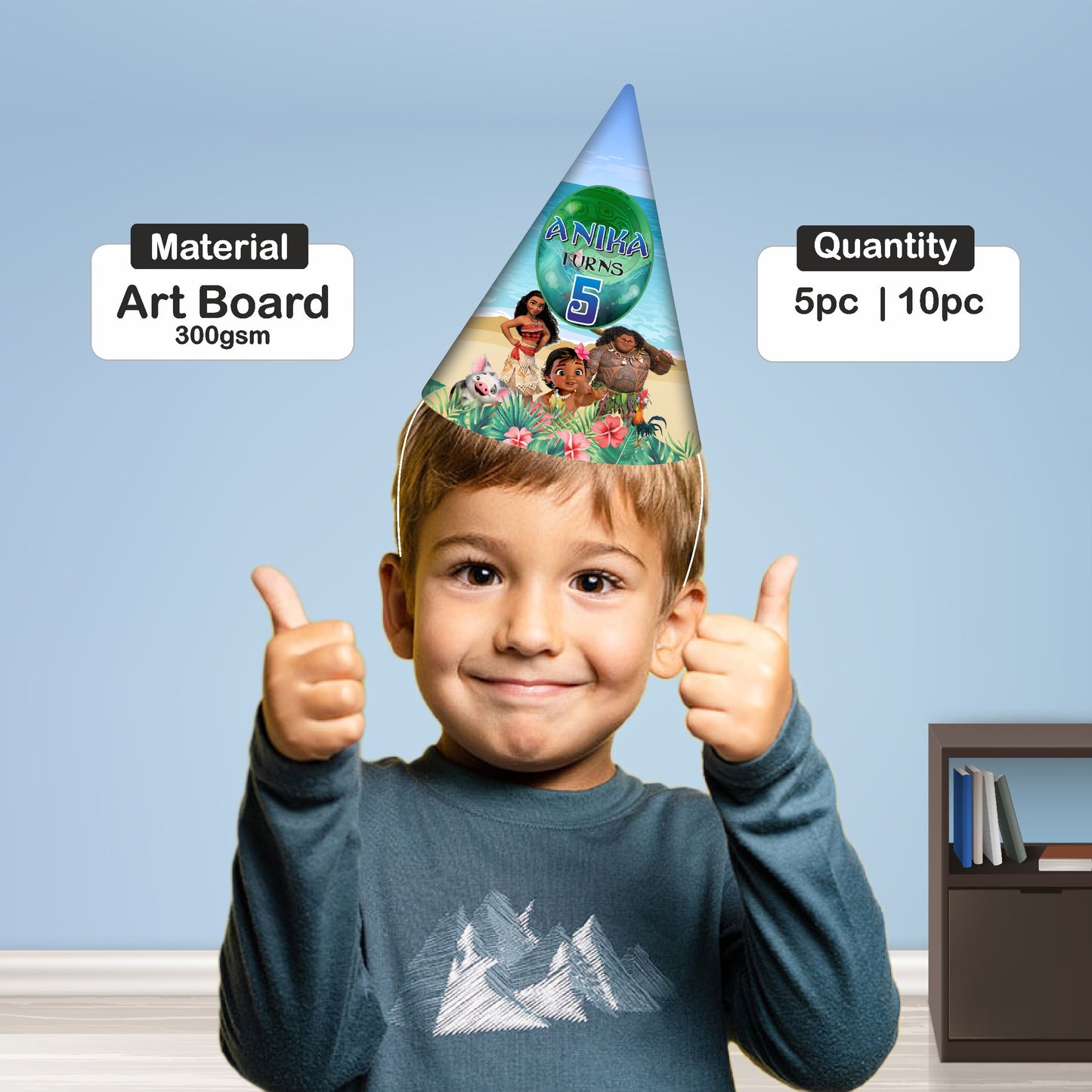 Moana Theme Personalized Hat