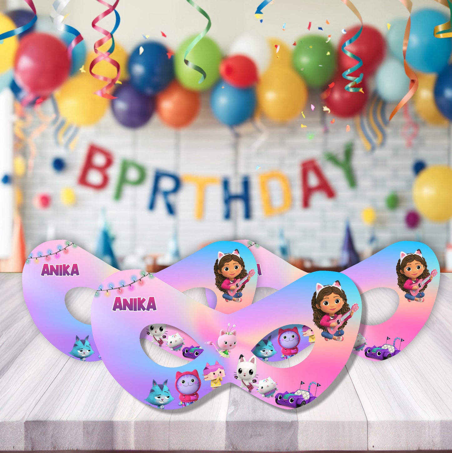 Gabby’s Dollhouse Theme Personalized Eye Mask