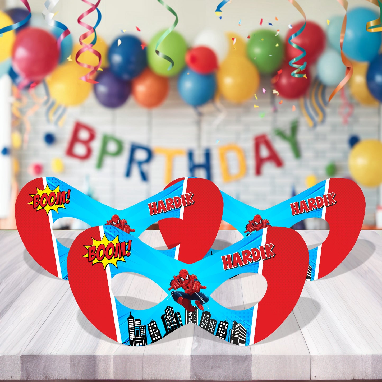 Spiderman Theme Eye Mask