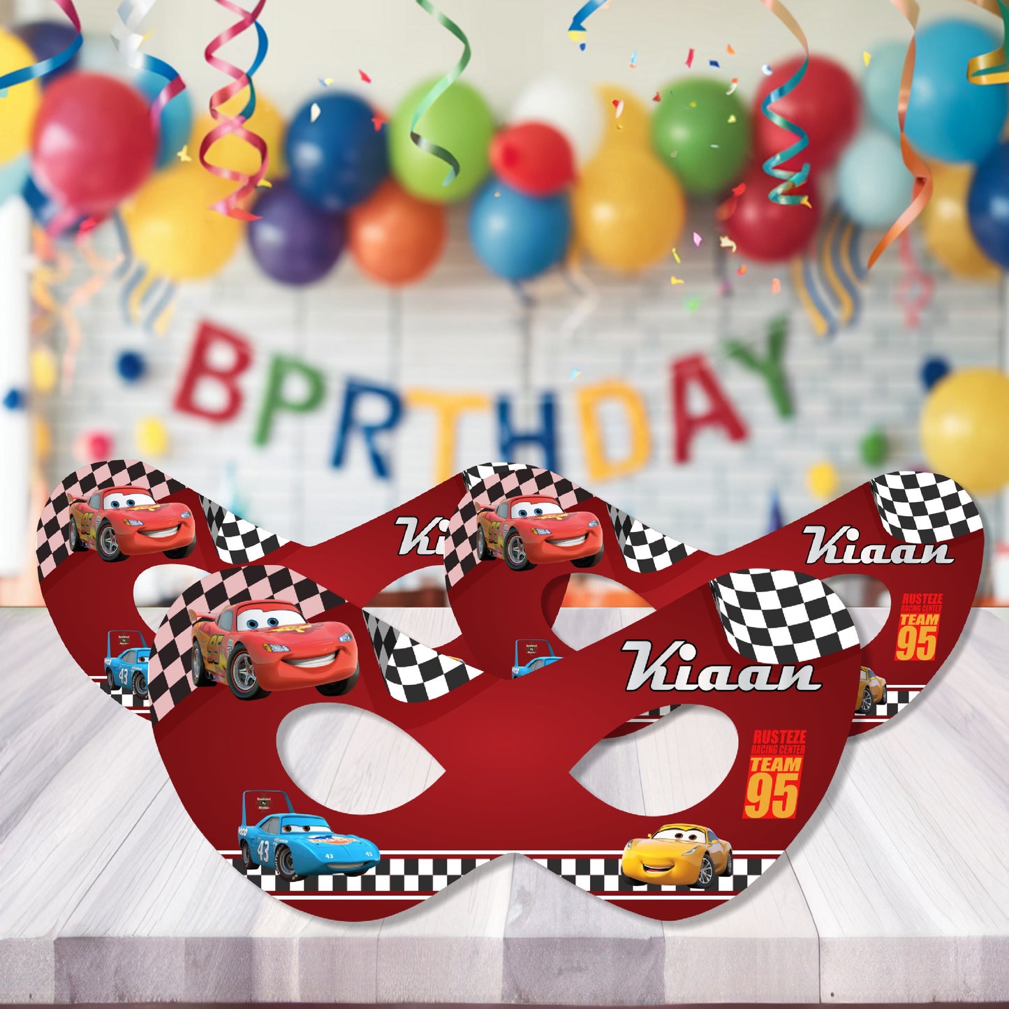 McQeen Car Theme Eye Mask