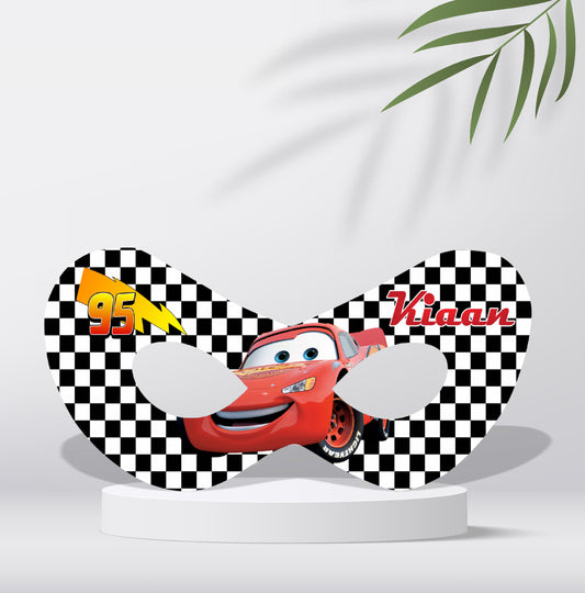 McQeen Car Theme Personalized Eye Mask