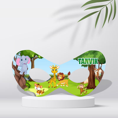 jungle theme eye masks for kids birthday party games