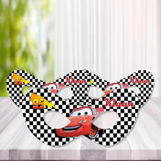 McQeen Car Theme Personalized Eye Mask