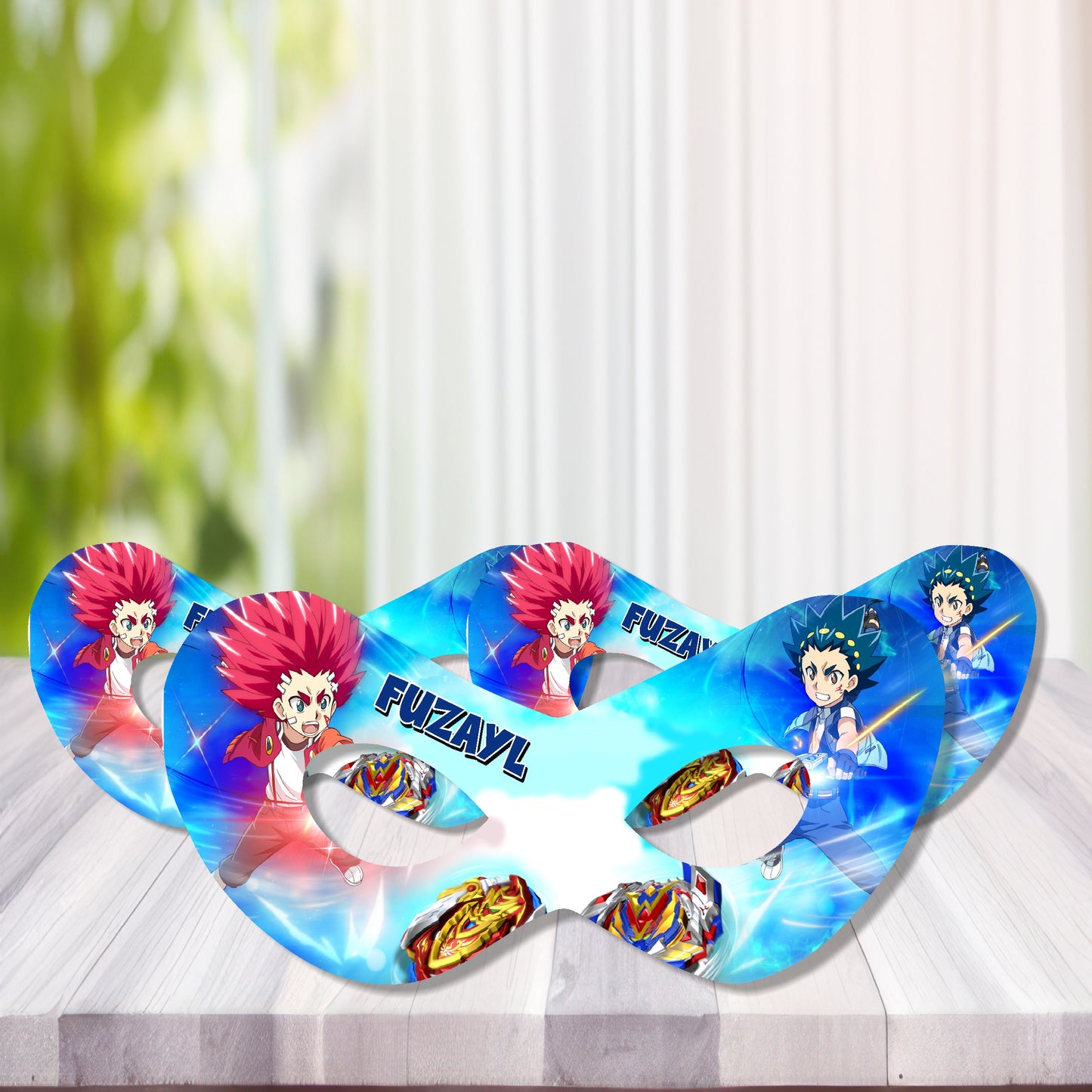 Beyblade Theme Personalized Eye Mask