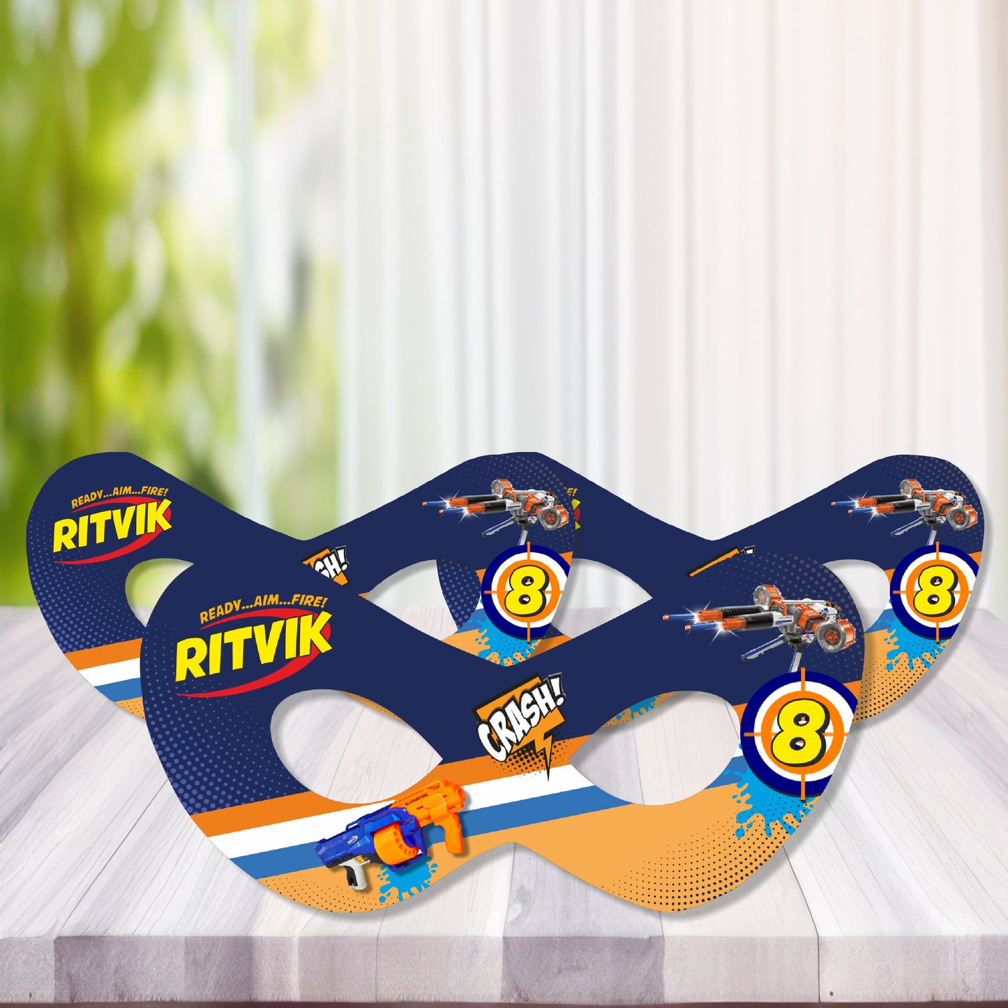 Nerf Gun Theme Eye Mask