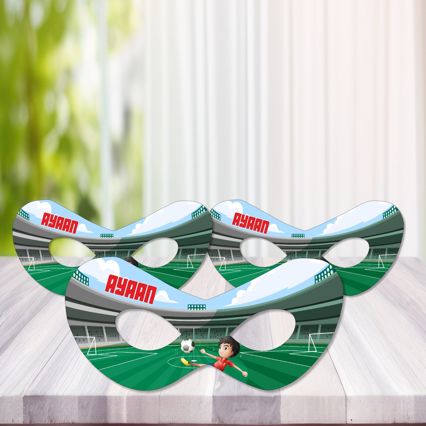 Football Theme Customized Eye Mask