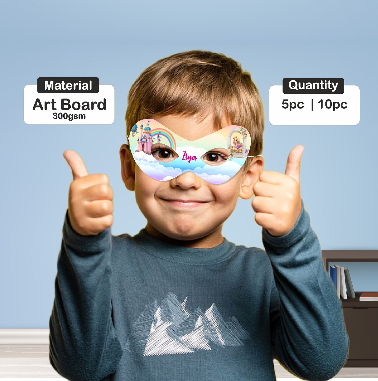 Princess Theme Personalized Eye Mask