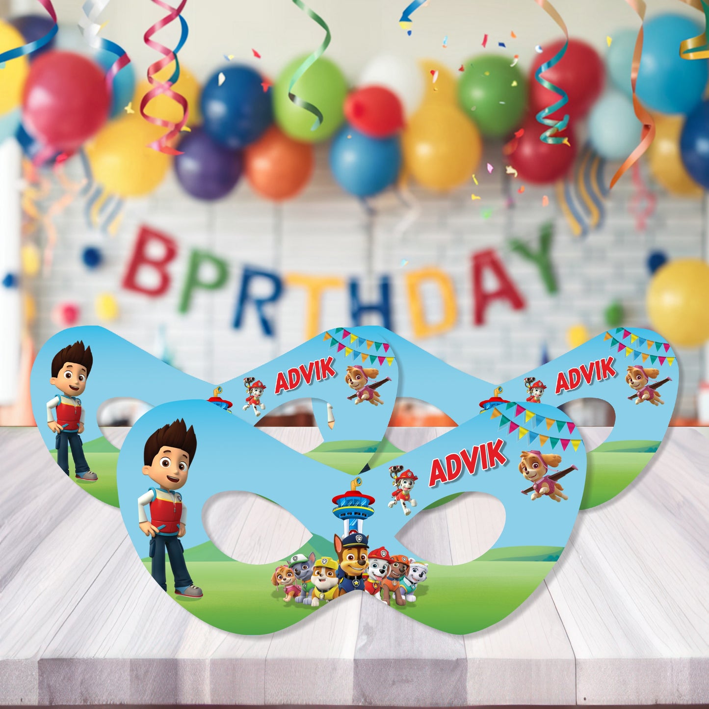 Paw Patrol Theme Customized Eye Mask