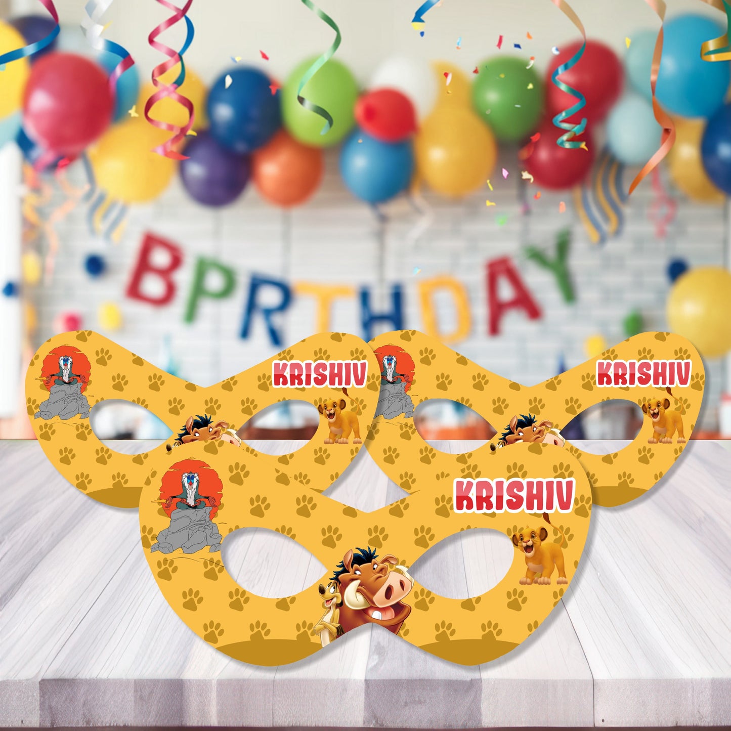 Lion King Theme Customized Eye Mask