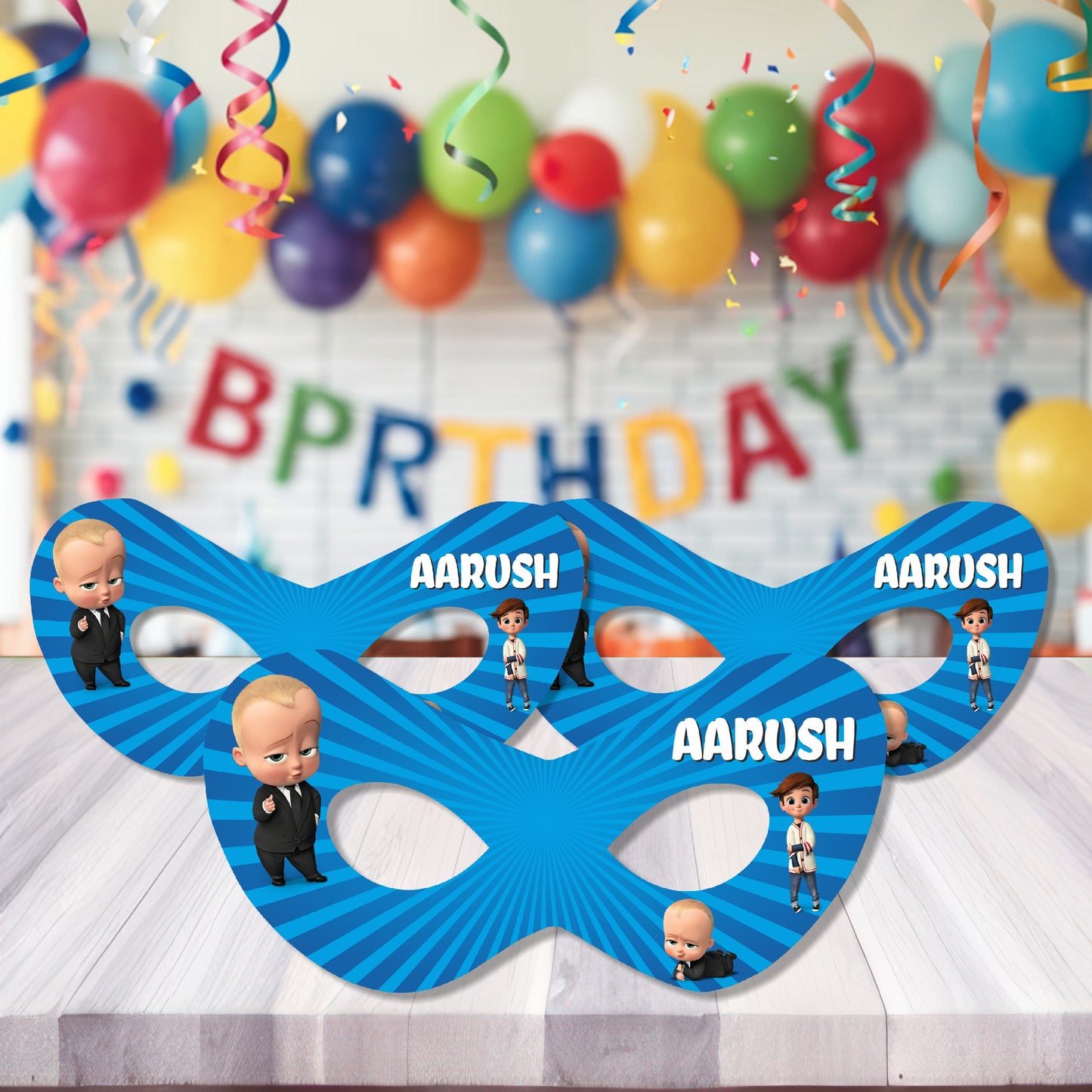 Boss Baby Theme Customized Eye Mask