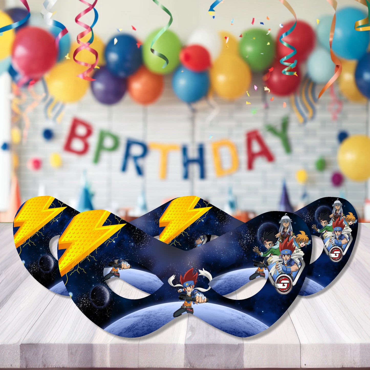 Beyblade Theme Customized Eye Mask