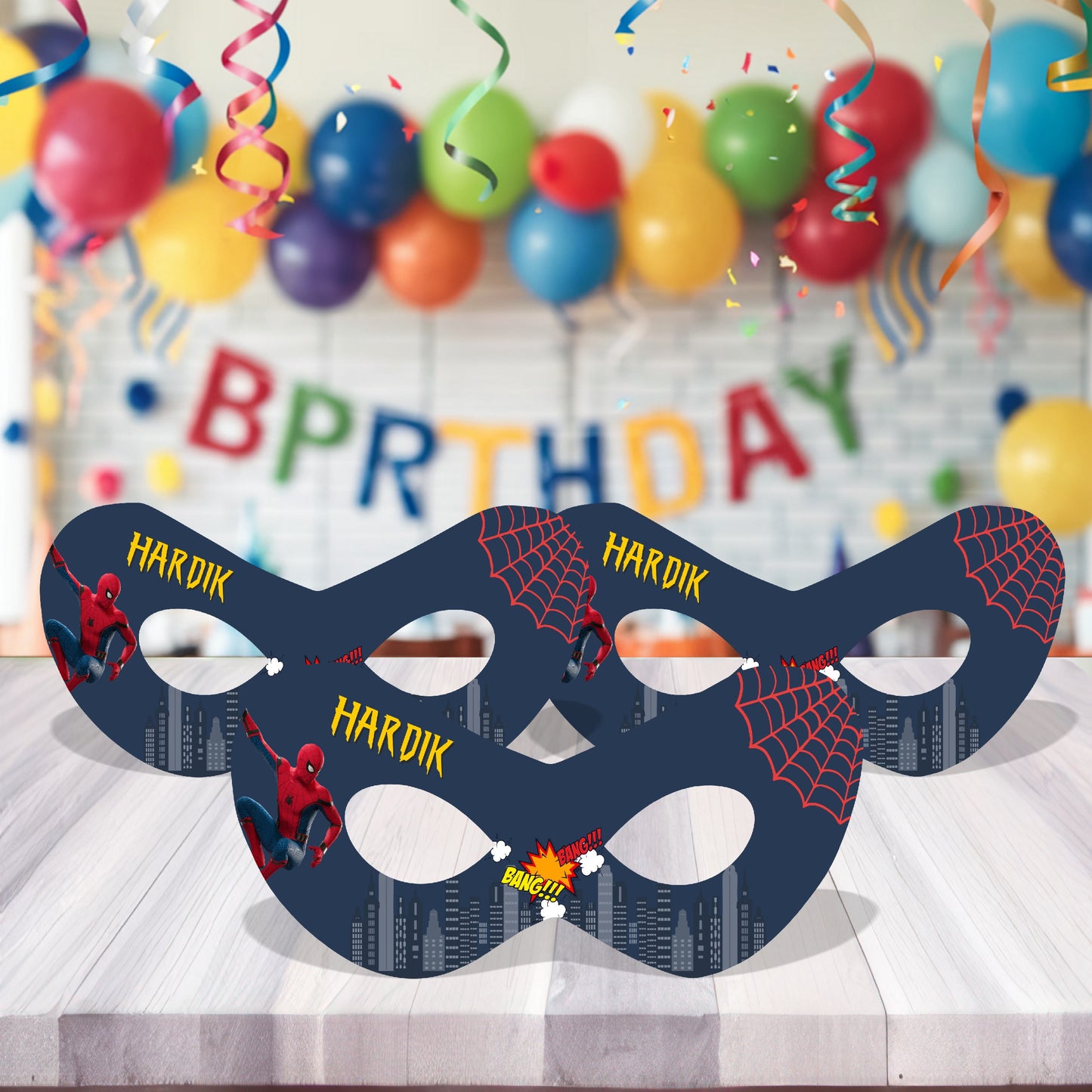 Spiderman Theme Customized Eye Mask