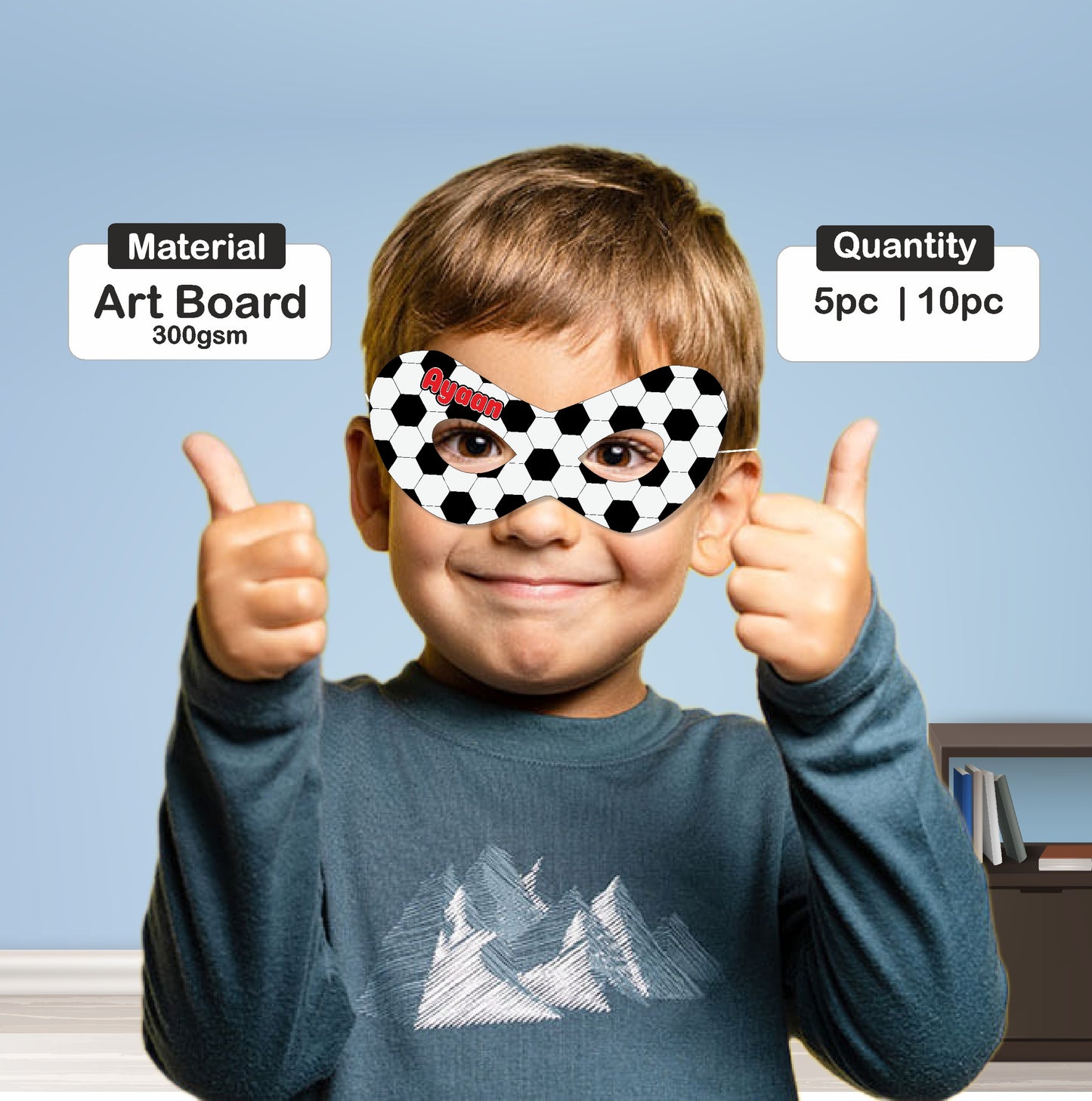 Football Theme Eye Mask