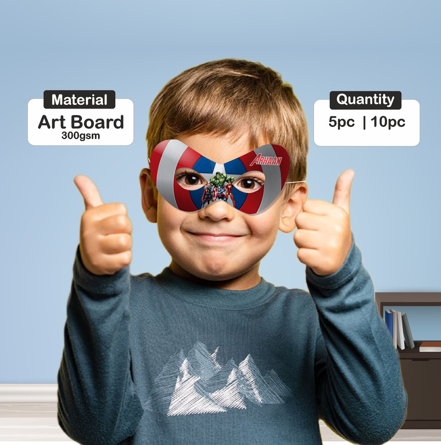 Avengers Theme Customized Eye Mask