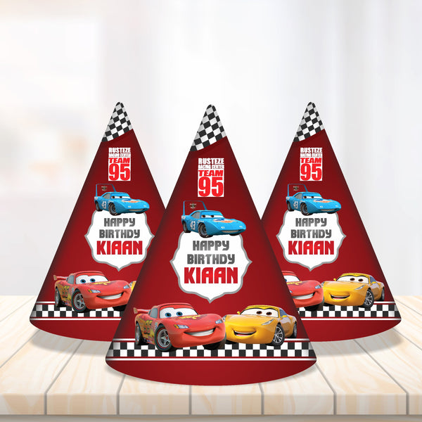 Lightning McQueen Birthday Party Hats, 5 or 10 — product image 1