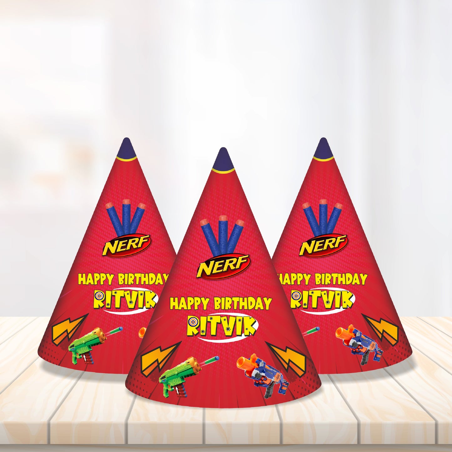 Nerf Gun Theme Personalized Hat