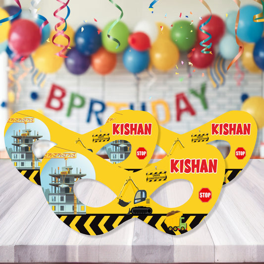 Construction Theme Customized Eye Mask