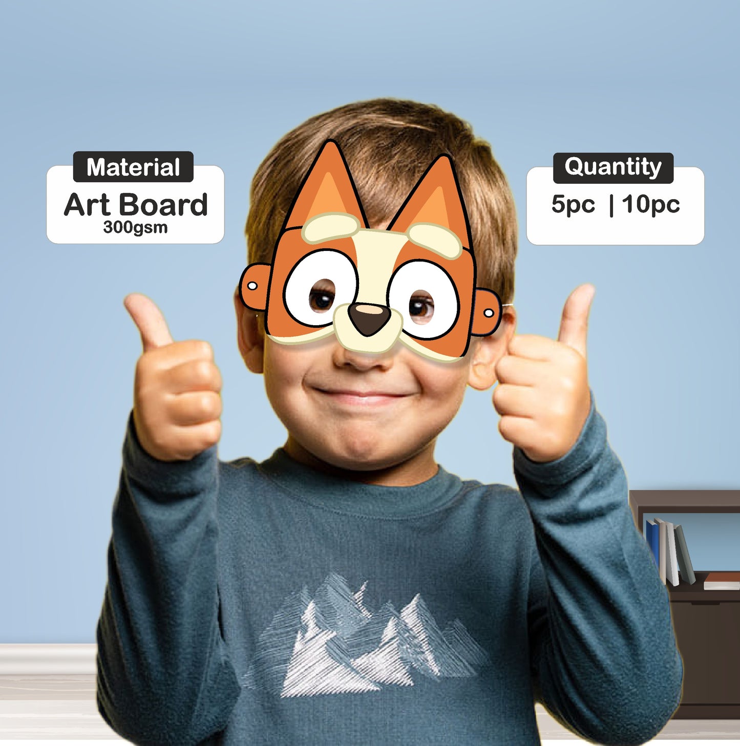 Bluey Theme Bingo Character Eye Mask