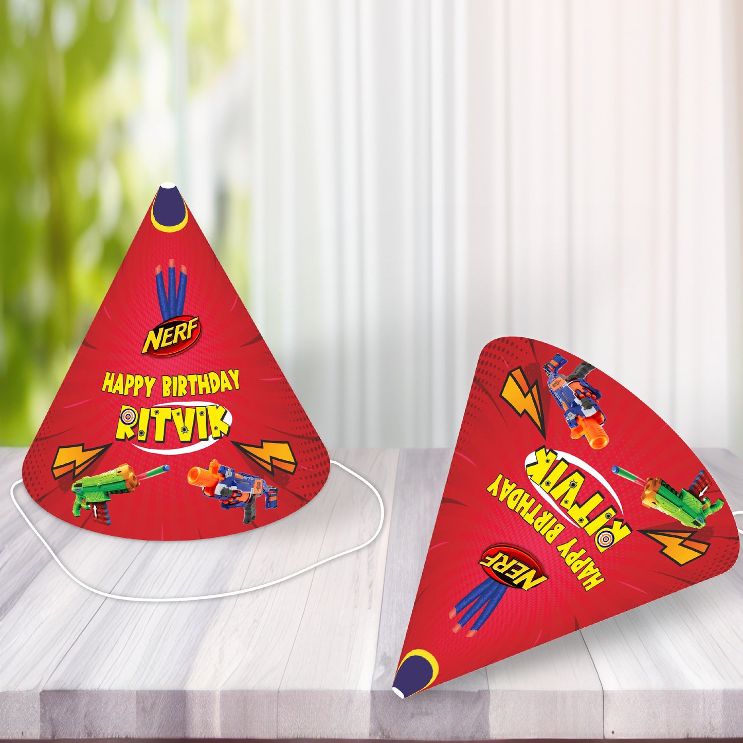 Nerf Gun Theme Personalized Hat