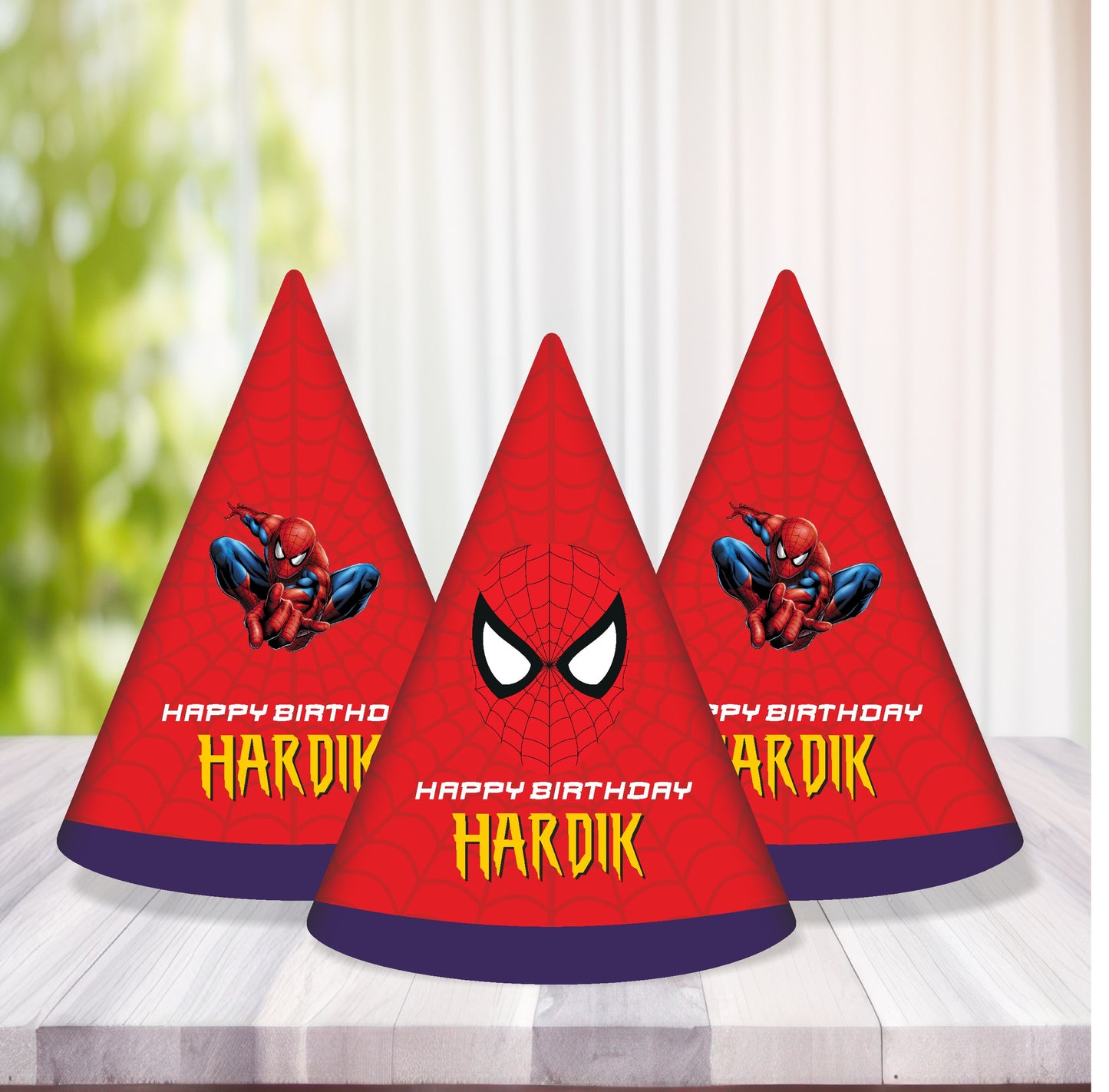 Spiderman Theme Personalized Hat