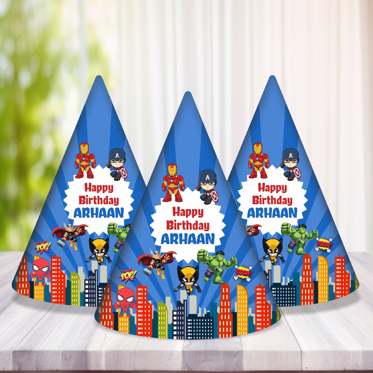 Avengers Theme Personalized Hat