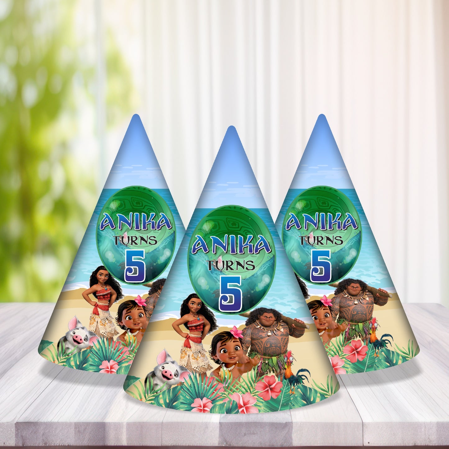 Moana Theme Personalized Hat