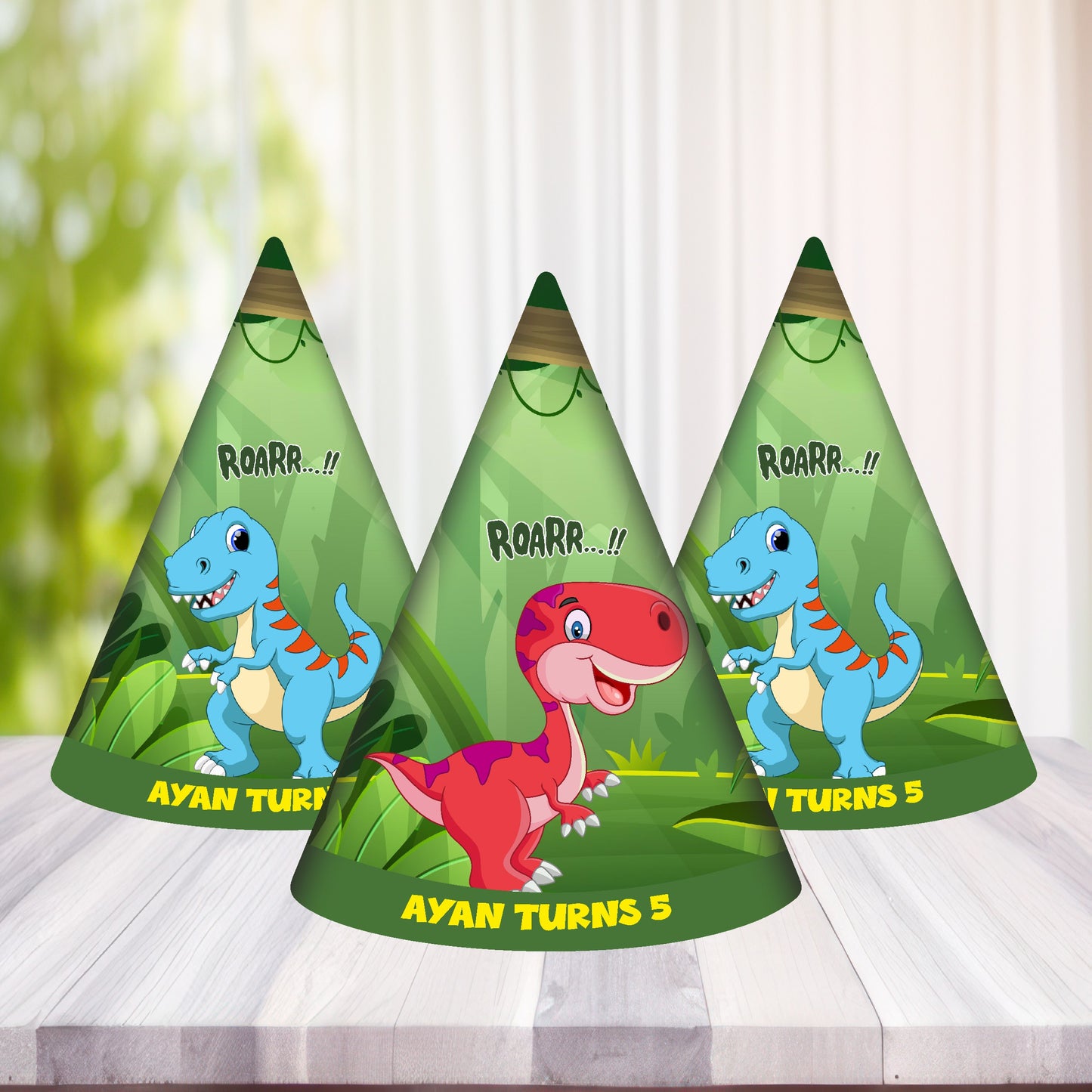 Dino Theme Personalized Hat