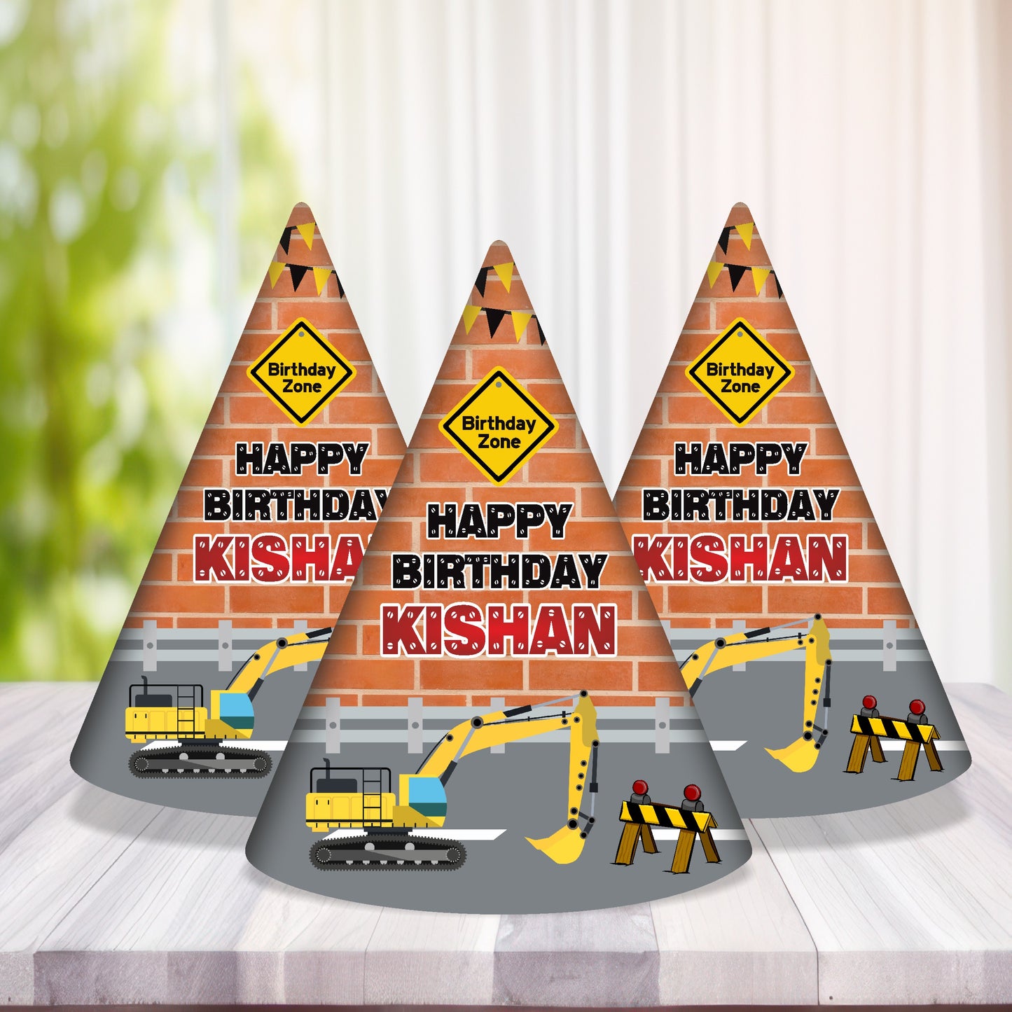 Construction Theme Personalized Hat